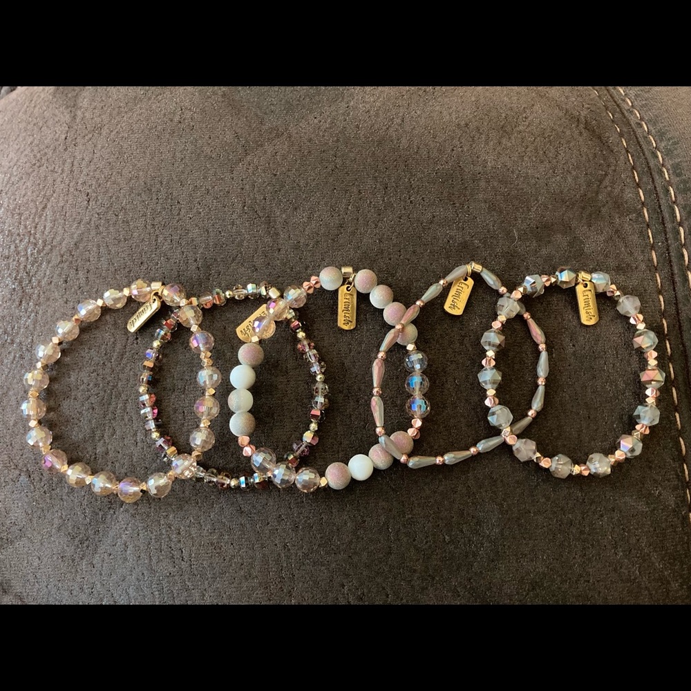 Erimish stack, 5 bracelets, EUC